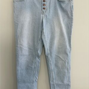 Boden Girlfriend Button Front Jeans